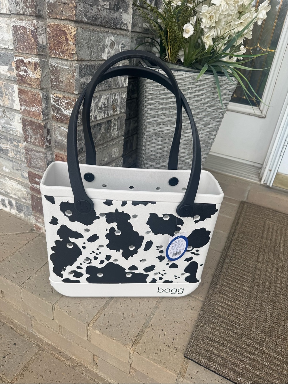 BOGG BABY BOGG BAG COW PRINT TOTE  NEW